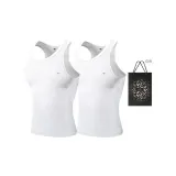 Slim Fit 2 Pack (White+White) 2 Pcs, Easy to Wash!