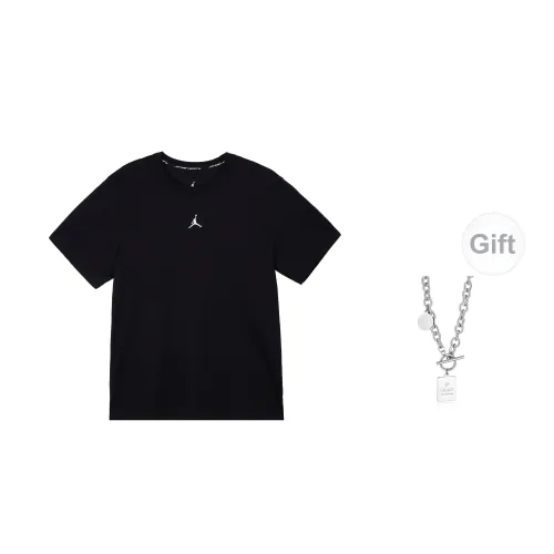 Jordan T-Shirts Unisex Black Includes Necklaces