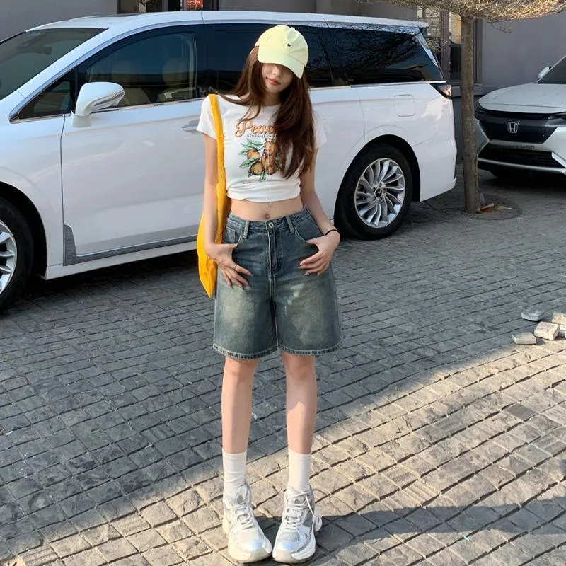 ZXZA Denim Shorts Women's-4