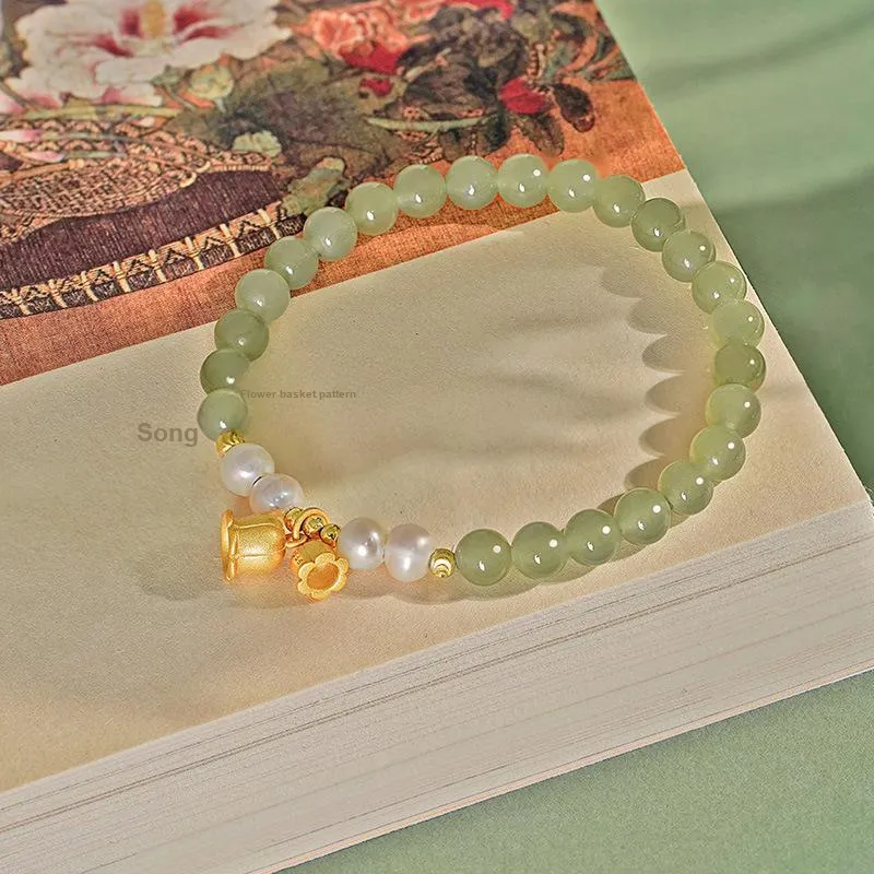WEITIANXUAN Bracelets Pale Greenish White Jade Women's-4