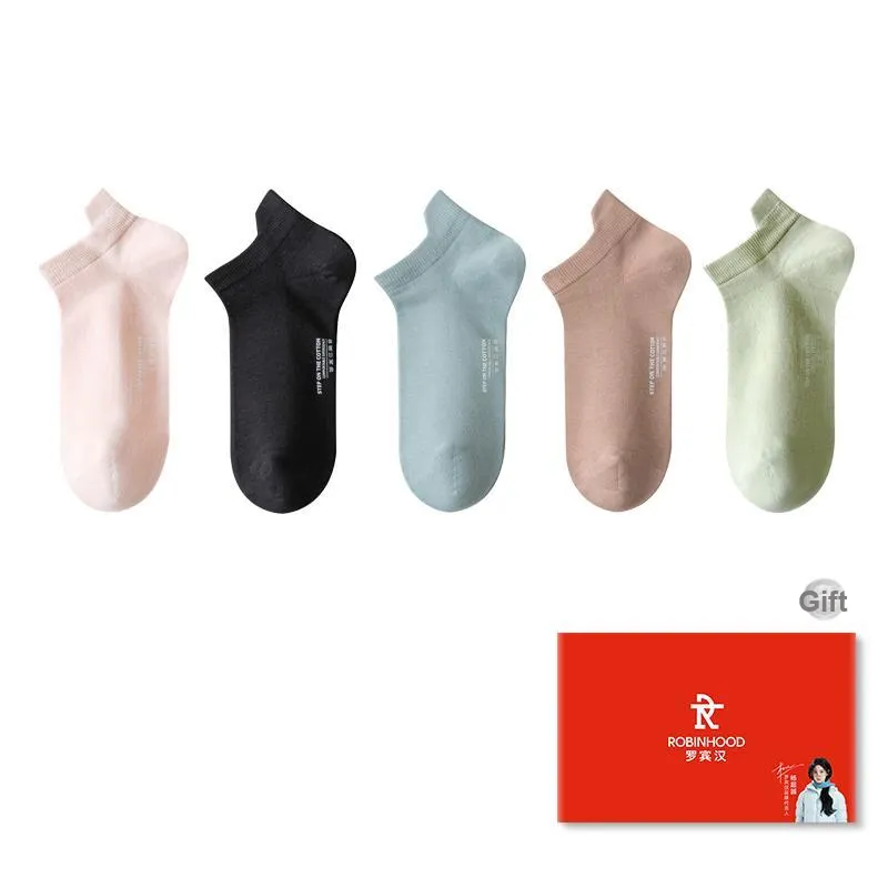 ROBINHOOD Ankle Socks Women's Box 5 Pack-6