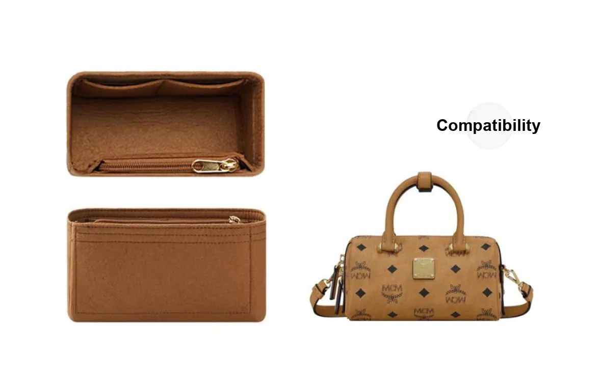 Kim Yeon sha Felt Bag Accessory Shoulder Strap One Shoulder Accessories, Protective Bag, Fit 3D Effect Unisex Brown