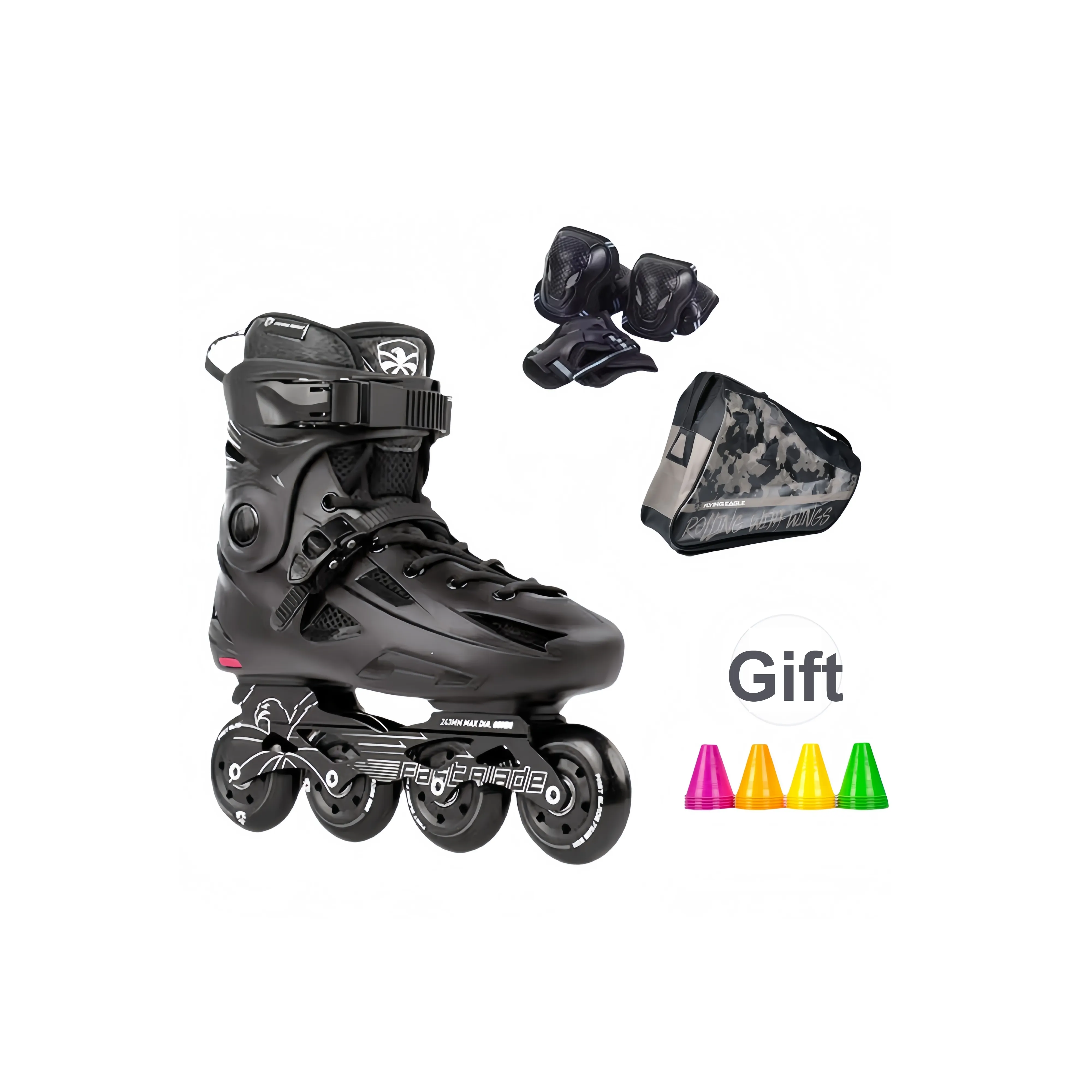 FLYING EAGLE Inline Skates Unisex Black