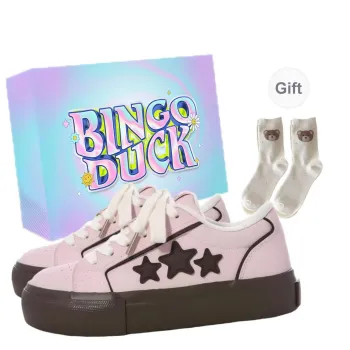BINGO DUCK Low Top Skateboard Shoes Women's