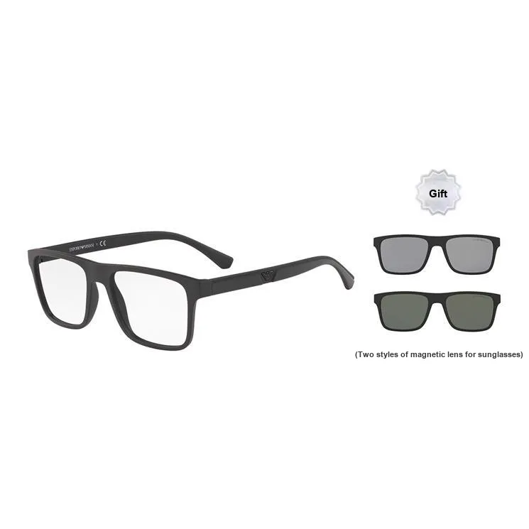 EMPORIO ARMANI Sunglasses Men Matte Black/Black Legs