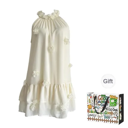 Pzhk Sleeveless Dress Women's Custard