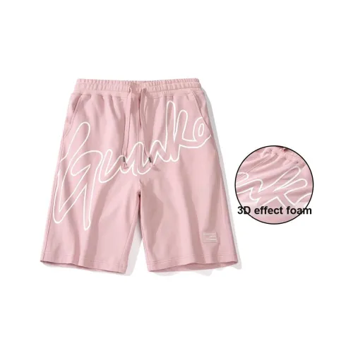 Guuka Брюки длиной до колена повседневные шорты унисекс Tough Guy розовый