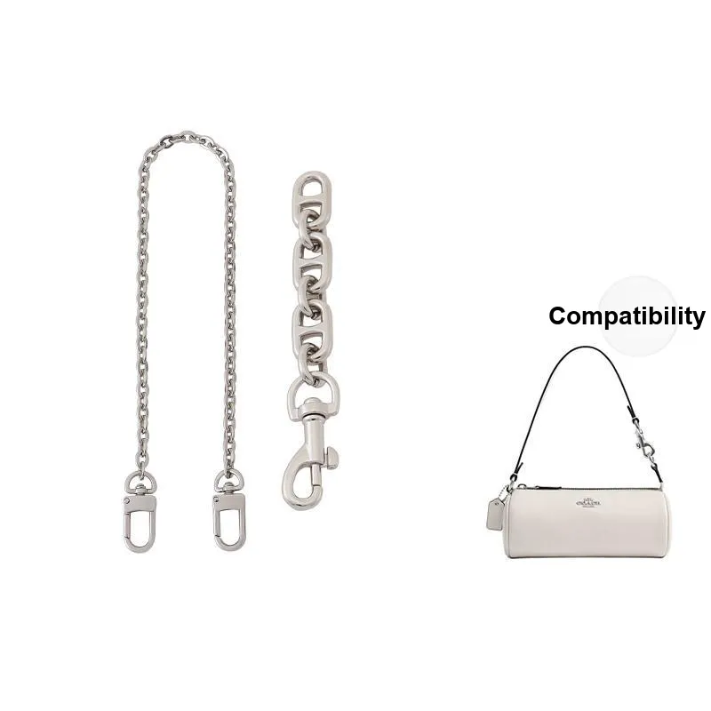 Gloya Metal Bag Accessory Women's White/Gold Tone-16