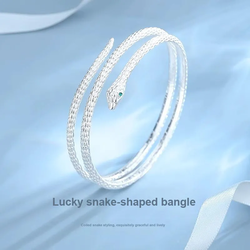 Hui Xuan Charm 999 Fine Silver Bangles Women's-1