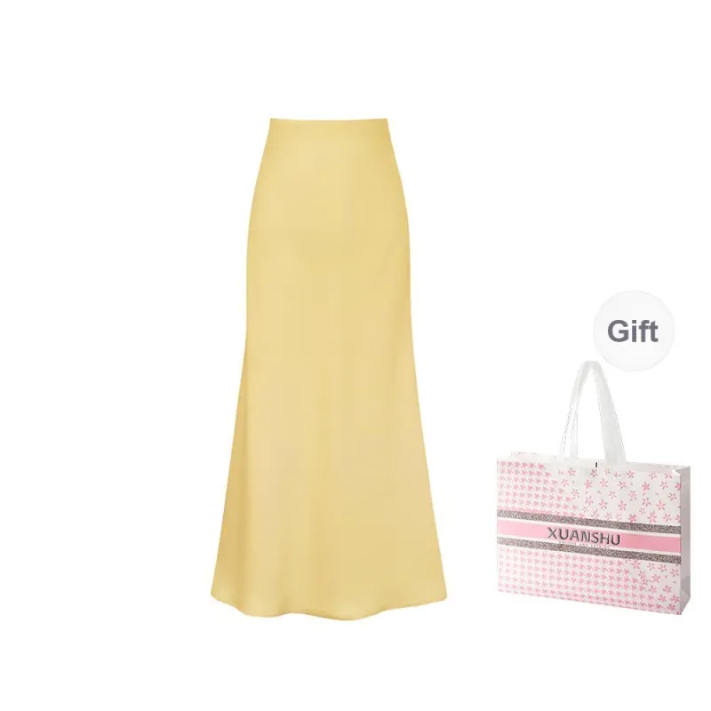 XUANSHU Casual Long Skirt Women's-19