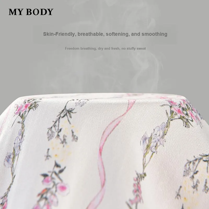 MY BODY Pajama Set Women's Butterfly Flower-2