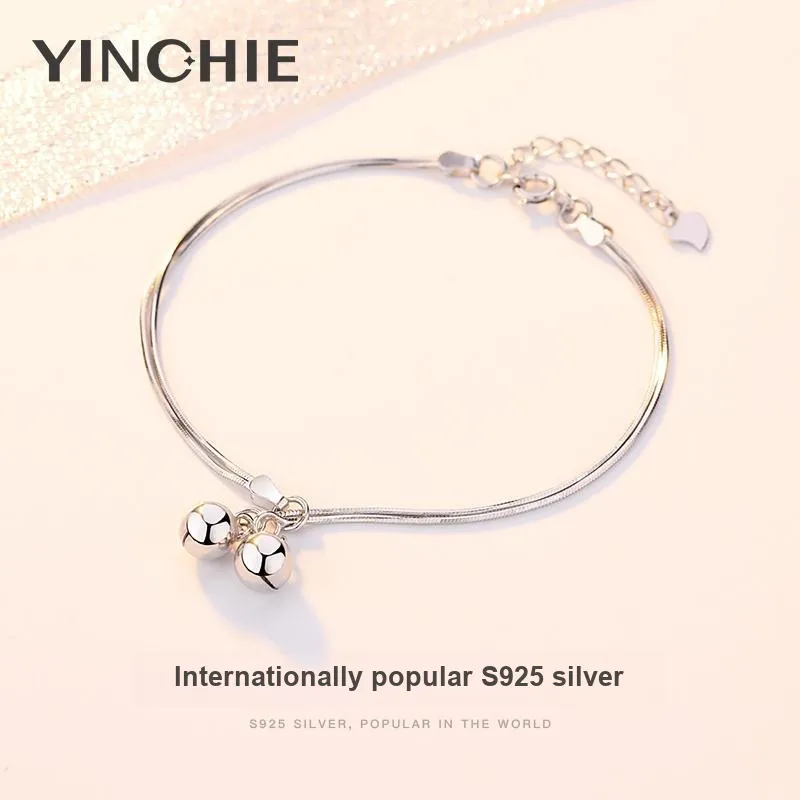 YINCHIE 925 Sterling Silver Anklets Women's-2
