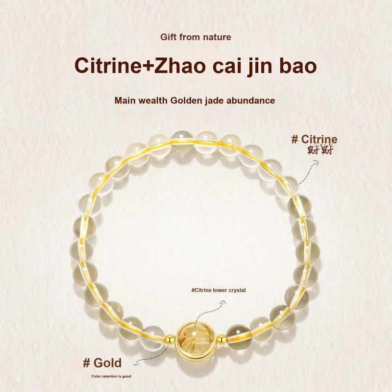 Jodie&Kevin Natural Citrine Bracelets Women's-2