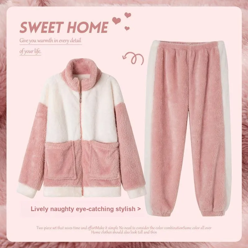 MIIOW Pajama Set Women's Peach Pink-1