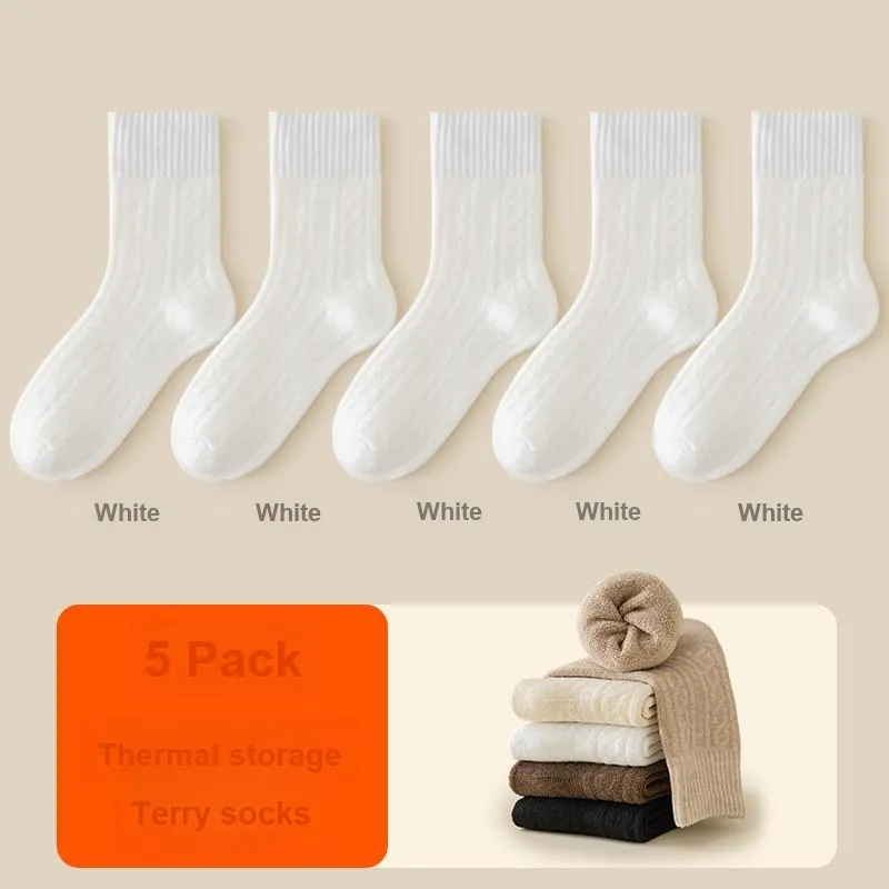 H YXIANG Mid Calf Socks Women's Combo Set-17