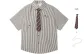Black, Comes with Tie+Reversible Smiley Face Necklace