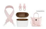 DuPont Paper Liner *Wear-Resistant* One Shoulder Wide Strap Three-Piece Set Pink