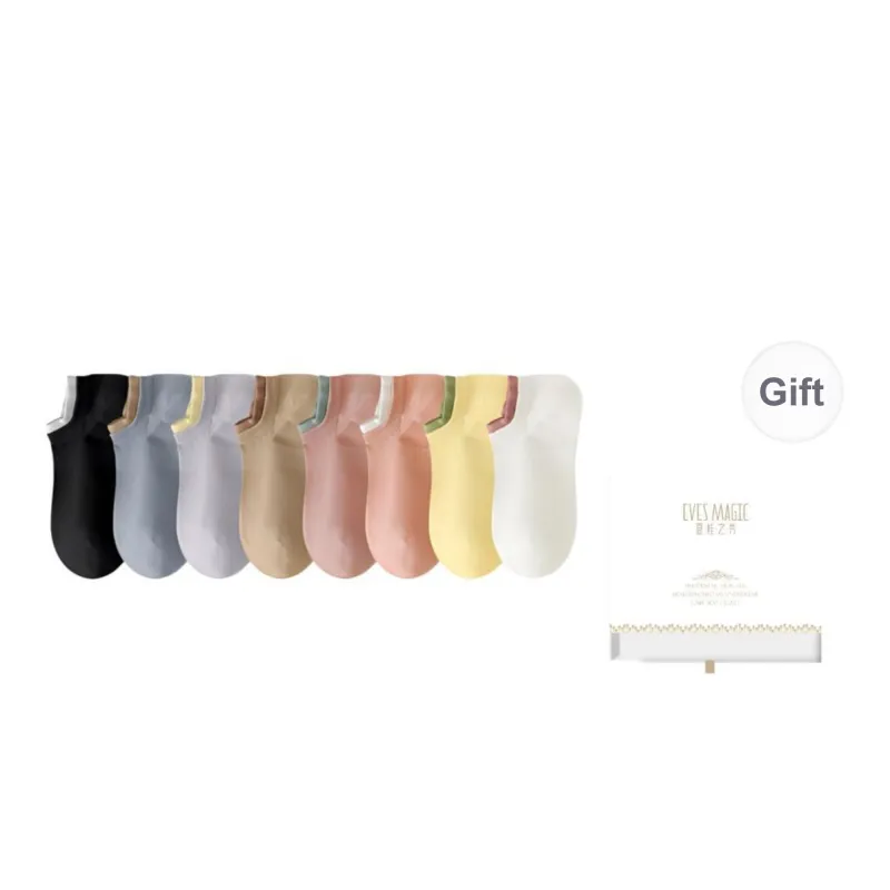 XIA.WA.ZHI.XIU No Show Socks Women's Shopping Bag 5 Pack-25