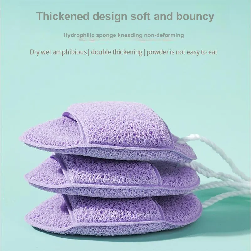 JIANYINGSHU Mesh Waterdrop Facial Sponge Cleanser Deep Cleaning Face Scrub Clay Mask Cleansing Tool-33