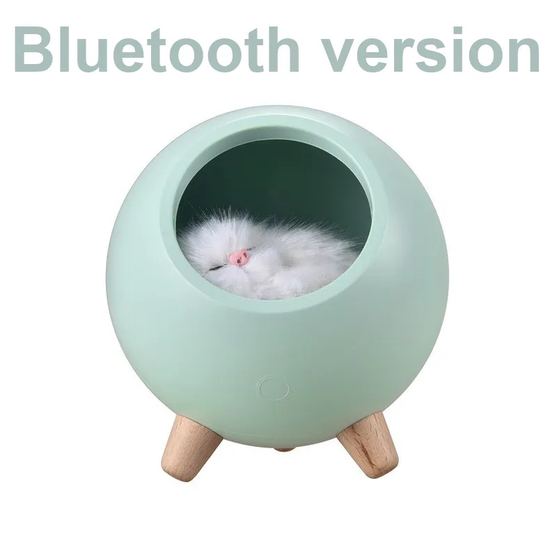 XZAN Cute Cat Bedside Companion Lamp With USB Charging, Touch Controlled Ambient Light, Creative Accessory-10