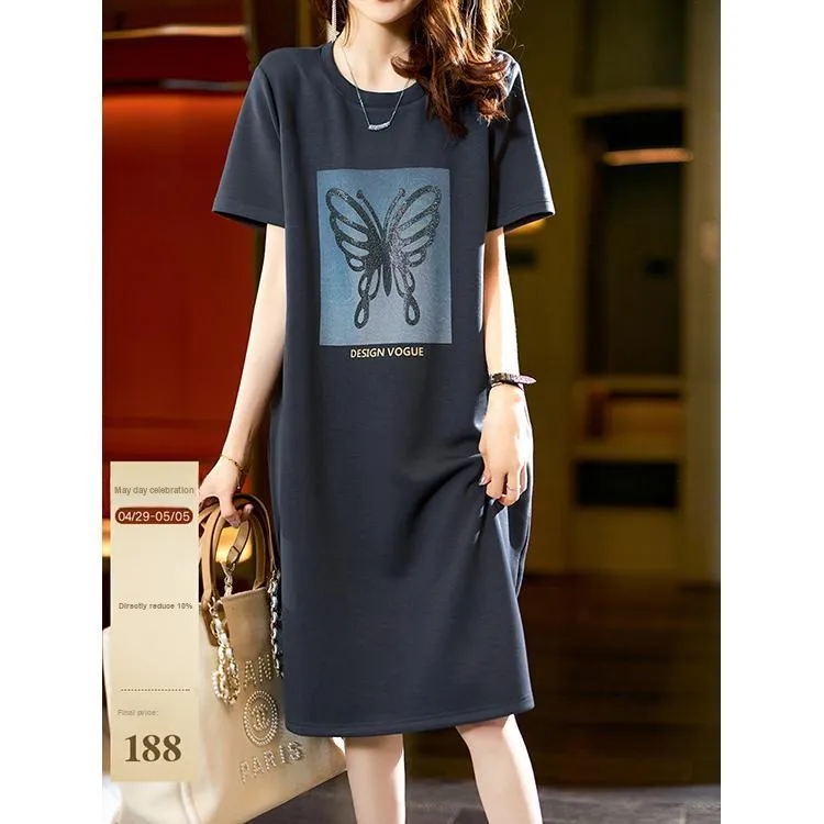 LUYOUYE Short Sleeved Dress Women's-4