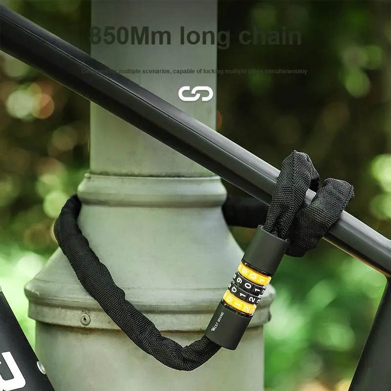 WEST BIKING Bicycle Locks Chain Lock-6