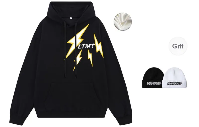LIGHTNING MONSTER Sweatshirt Unisex Comes With Beanie-17
