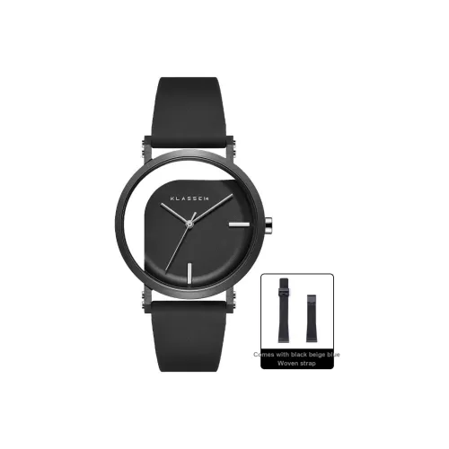 KLASSE14 Imperfect Collection Кварцевые часы Резиновый корпус Нержавеющая сталь Ремешок Черный циферблат Унисекс