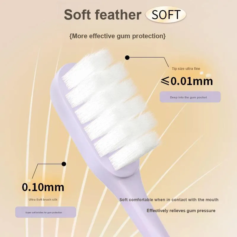 KEJIEKEJING Ten Thousand Soft Fuzzy Fine Tinsel Toothbrushes Gum Protection, No Bleeding-1