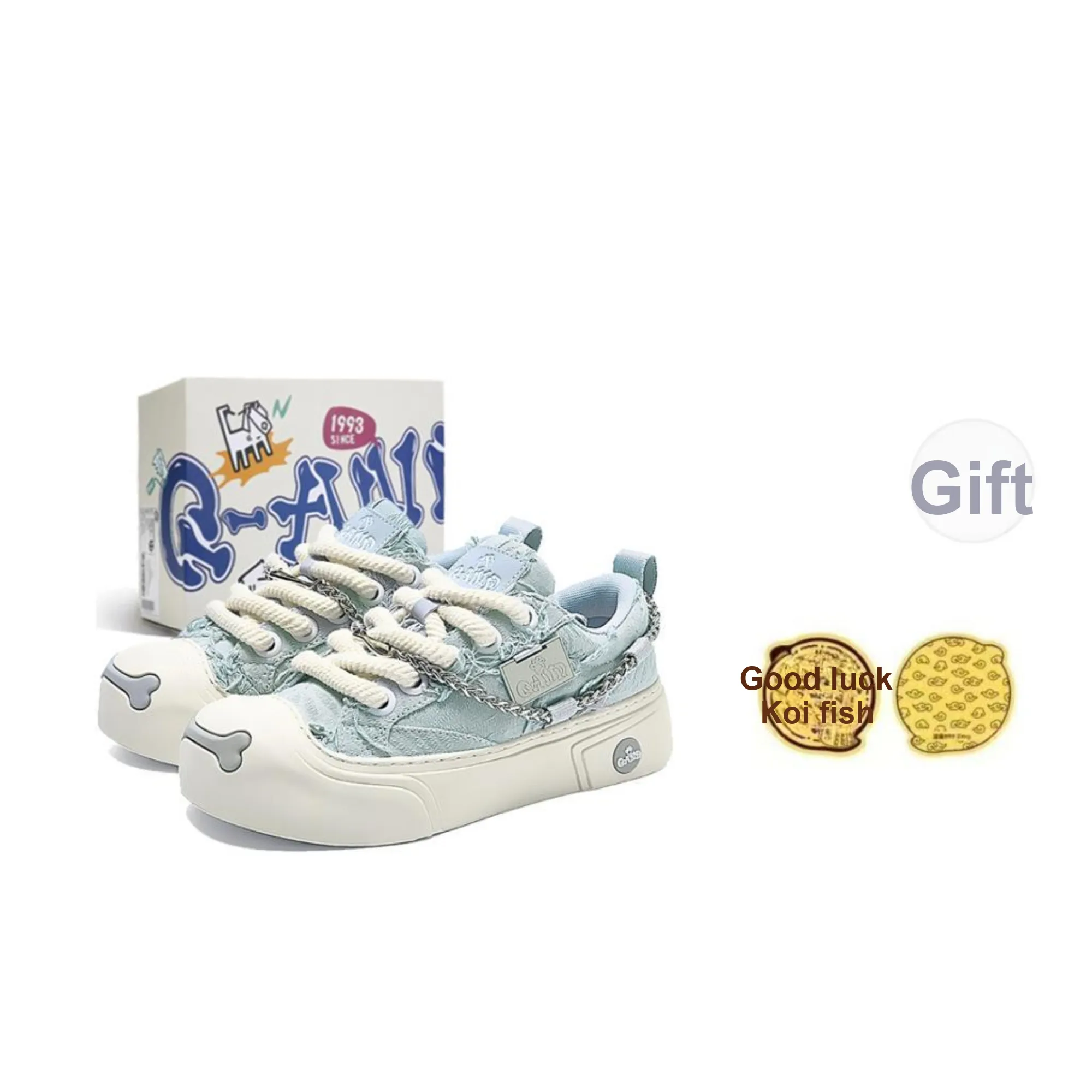 Q AND Coverage Slip Resistant Cushioning Abrasion Resistant Height Increasing Low Top Skateboard Shoes Unisex
