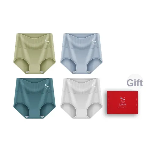 RED DRAGONFLY Хлопковые трусы женские коробка 4 штуки