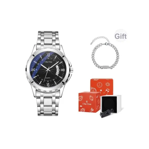 Clip Clop Кварцевый механизм нержавеющая сталь ремешок мужские часы многоцветный циферблат часов