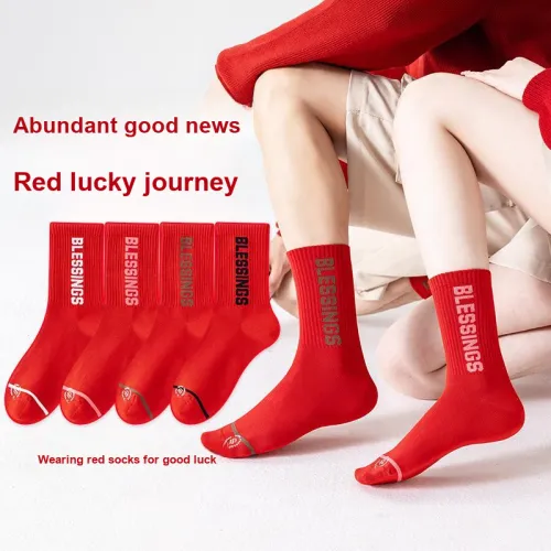 FUGEER Mid Calf Socks Unisex 3 Pack