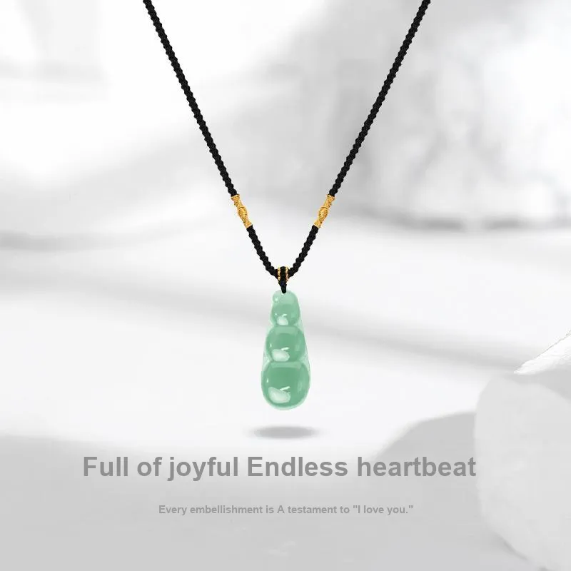 JUICY GRAPE African Emerald Jade Necklaces Unisex-2