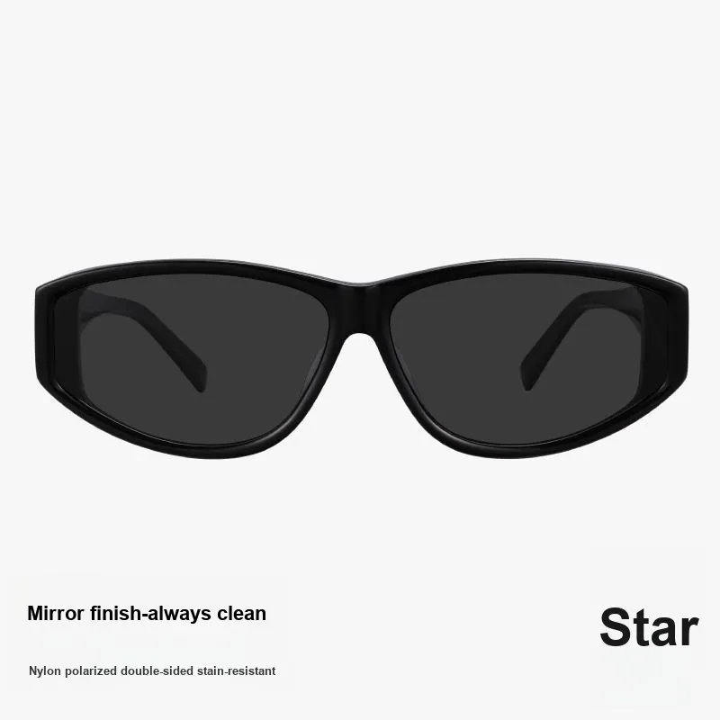 MUJOSH Astral Series Plate Frame Oval Sun Protection Sunglasses With UV Protection And Eye Protection Unisex-2