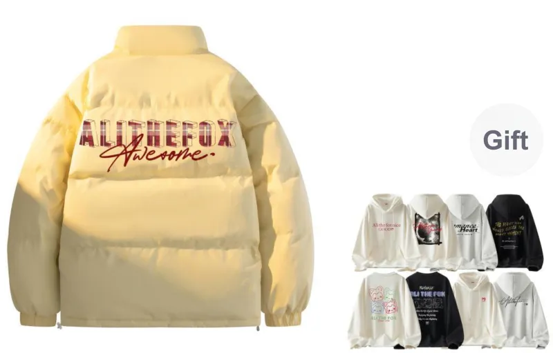 ALI THE FOX Puffer Jacket Unisex-23