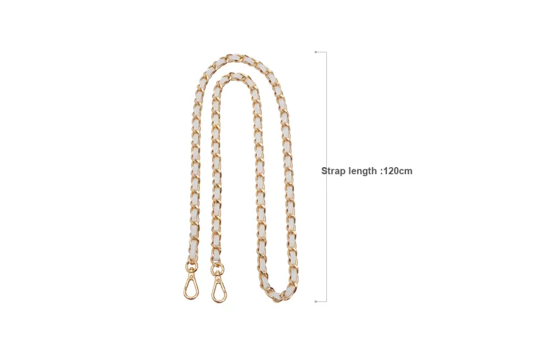 GUYI Metal Bag Accessory Pearl Chain Women's Gold-Tone-63