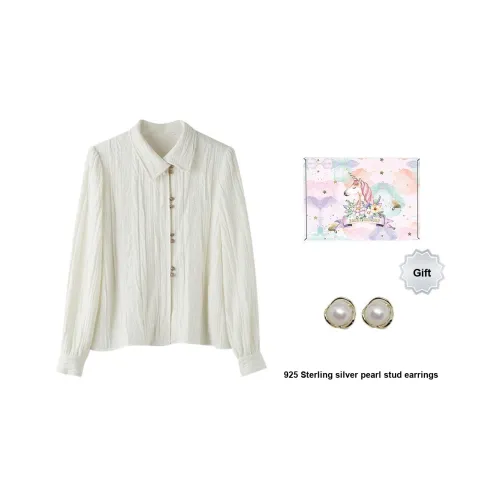 ANNECHEN Рубашка Женская Коробка Белый ракушечный