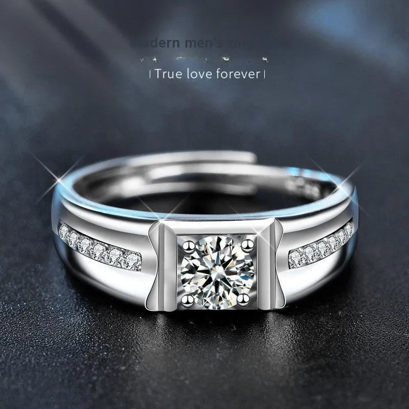 WUMZK 925 Sterling Silver Rings Men's-1
