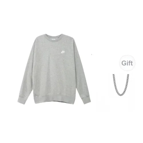 Nike Sweatshirts Men Gray + Gift Necklace