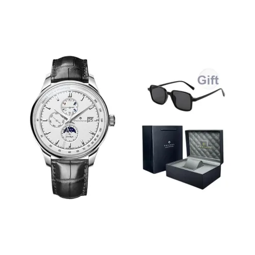 PONIGER Автоматический Механический Механизм Мужские Часы 40мм*40мм*11,5мм Белый