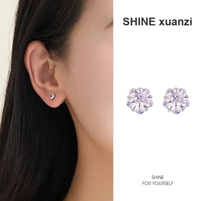 SHINE S925 Silver Earrings Women's-6
