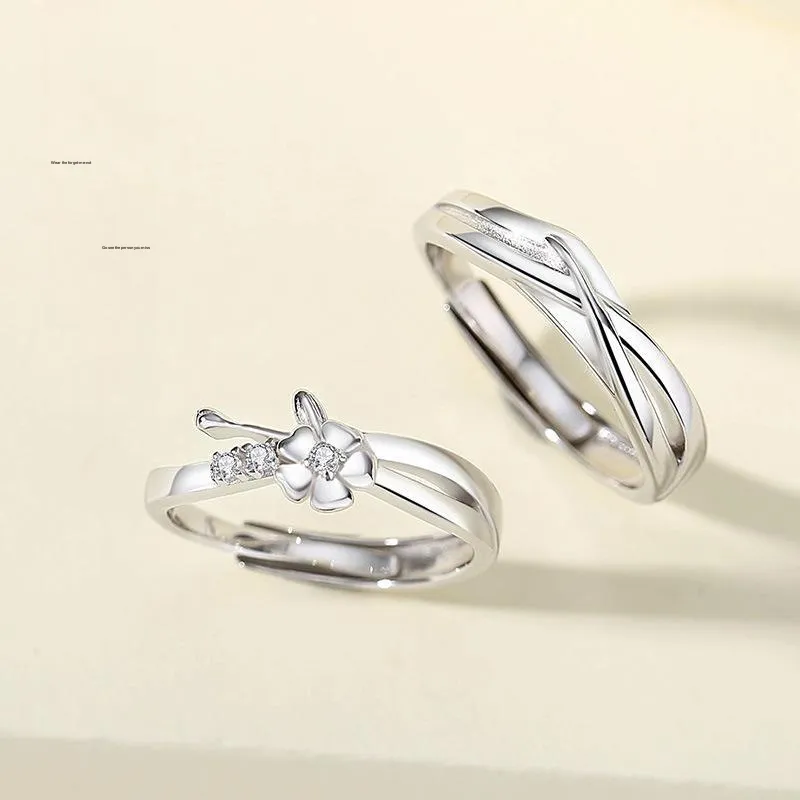 YINGNIXINDONG 925 Sterling Silver Rings Unisex-2