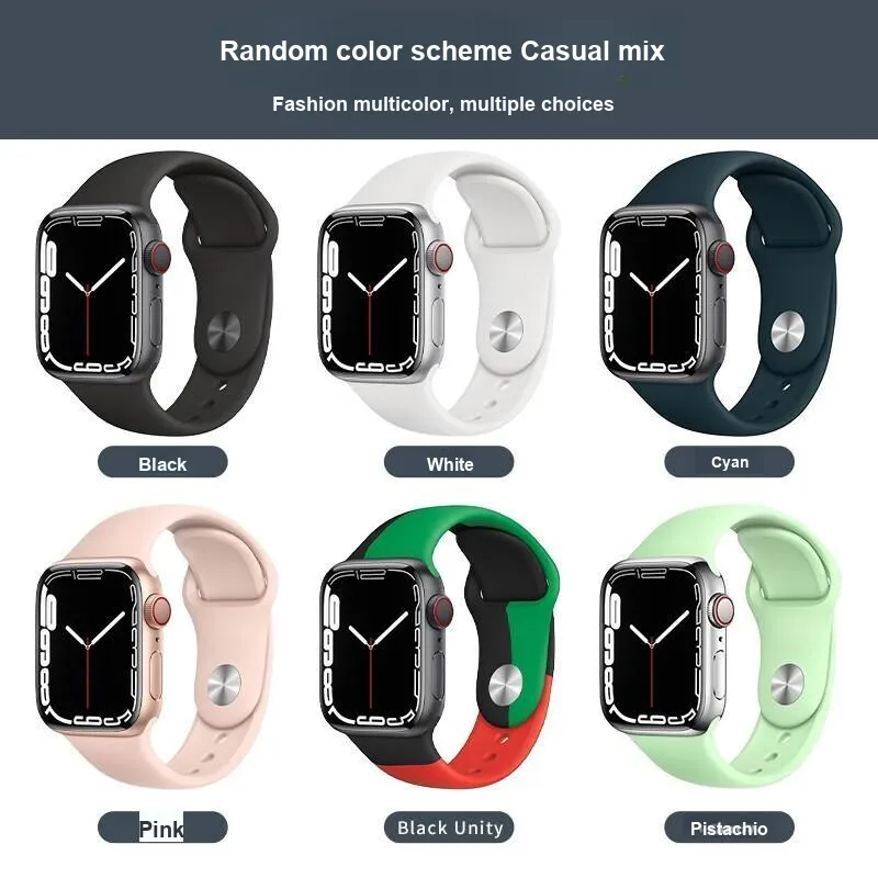 KUWU STREET Apple Compatibility Watch Band 237mm Silicone Material-3