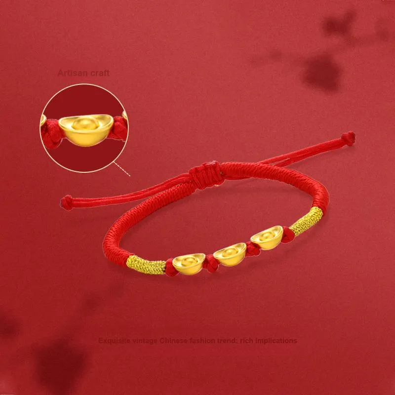 JINLIUFUJIXIANG Gold Bracelet Unisex-2