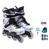 White Gold Shoes+Protective Gear+Bag+Road Barriers 5 Pcs+Shoe Buckle+Tools