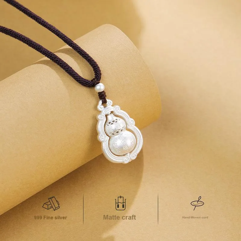 DVNRR S 999 Fine Silver Sterling Silver Necklaces Unisex-2