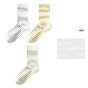 Temooues Knee High Socks Women's Shopping Bag Combo Set