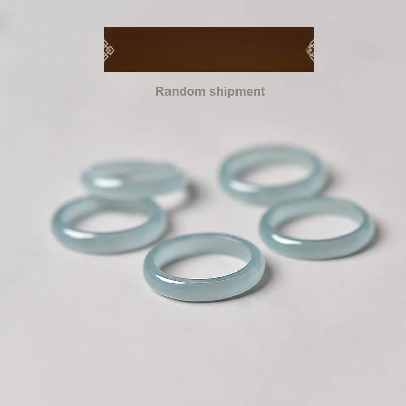 Tokai Family Ice Glutinous Jadeite Rings Unisex-2