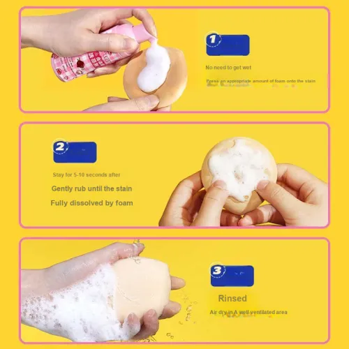 HUANMO Bubbles Powder Puff Makeup Brush Cleaning Mousse Mild 60ml